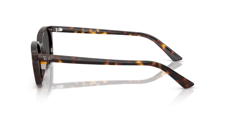 Ray - Ban Unisex RB4456 ZAYA 135987 Occhiali da sole Iniettato Tartaruga Grigio Pillow Normale miniatura 3