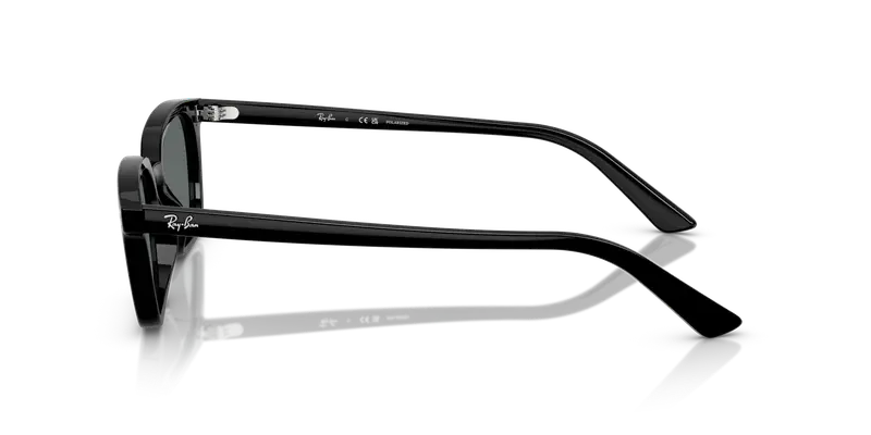 Ray - Ban Unisex RB4456 ZAYA 667781 Occhiali da sole Iniettato Nero Grigio Pillow Polarizzata miniatura 3