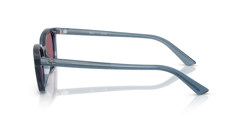 Ray - Ban Unisex RB4456 ZAYA 68121A Occhiali da sole Iniettato Blu Viola Pillow Normale miniatura 3