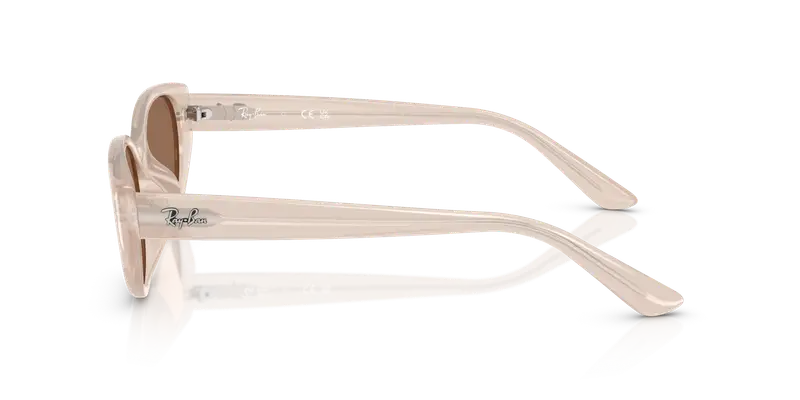 Ray - Ban Unisex RB4457D 678673 Occhiali da sole Iniettato Marrone Marrone Pillow Normale miniatura 3