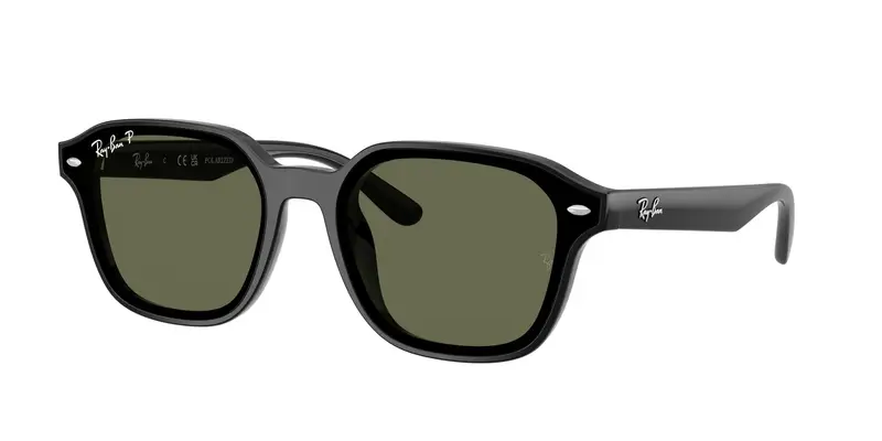 Ray - Ban Unisex RB4458D  601/9A Occhiali da sole Nylon Nero Verde Squadrata Polarizzata