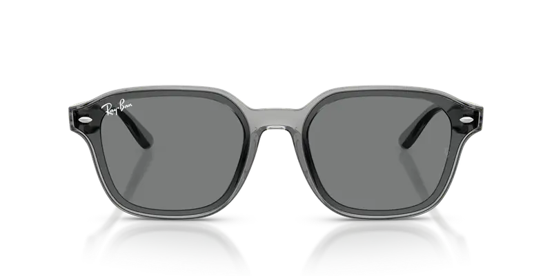 Ray - Ban Unisex RB4458D 645087 Occhiali da sole Nylon Grigio Marrone Squadrata Normale miniatura 2