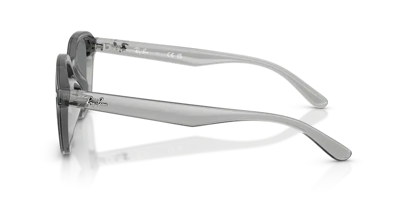 Ray - Ban Unisex RB4458D 645087 Occhiali da sole Nylon Grigio Marrone Squadrata Normale miniatura 3