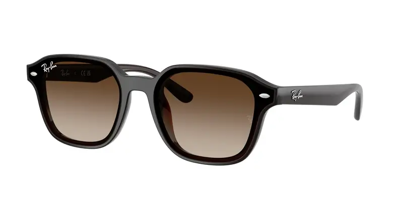 Ray - Ban Unisex RB4458D  714/13 Occhiali da sole Nylon Marrone Marrone Squadrata Normale Sfumato