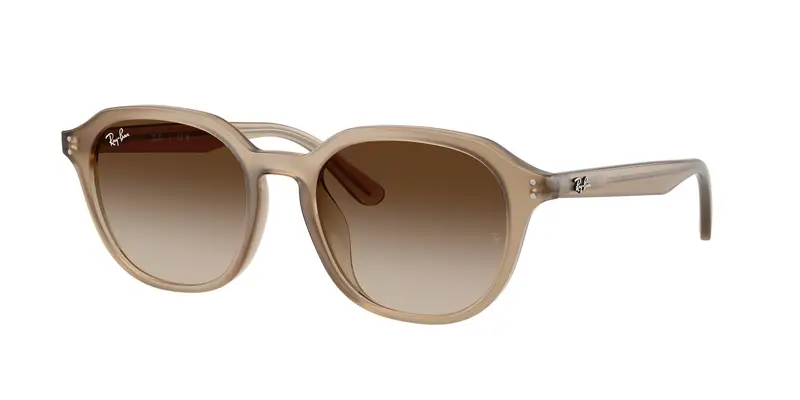 Ray - Ban Unisex RB4459D  616613 Occhiali da sole Acetato Beige Marrone Squadrata Normale Sfumato