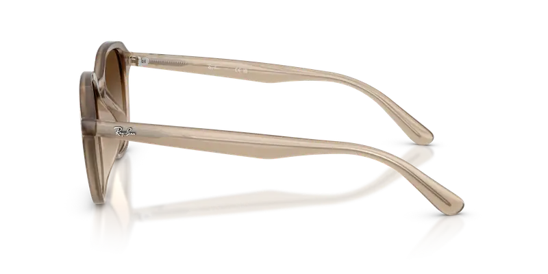 Ray - Ban Unisex RB4459D 616613 Occhiali da sole Acetato Beige Marrone Squadrata Normale Sfumato miniatura 3