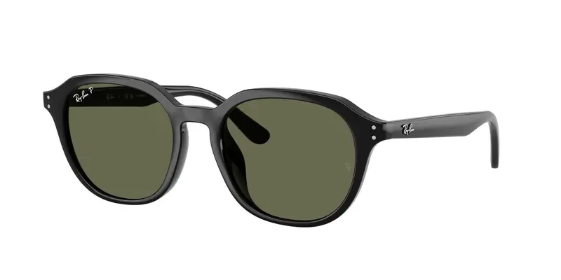 Ray - Ban Unisex RB4459D  901/9A Occhiali da sole Acetato Nero Verde Squadrata Polarizzata