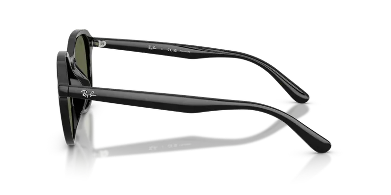 Ray - Ban Unisex RB4459D 901/9A Occhiali da sole Acetato Nero Verde Squadrata Polarizzata miniatura 3