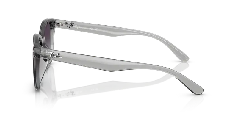 Ray - Ban Unisex RB4461D 64508G Occhiali da sole Nylon Grigio Grigio Squadrata Normale Sfumato miniatura 3