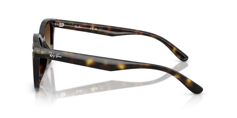 Ray - Ban Unisex RB4461D 710/13 Occhiali da sole Nylon Tartaruga Marrone Squadrata Normale Sfumato miniatura 3