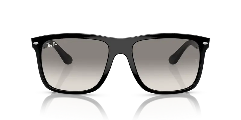 Ray - Ban Unisex RB4547 BOYFRIEND TWO 601/32 Occhiali da sole Iniettato Nero Grigio Squadrata Normale Sfumato miniatura 2