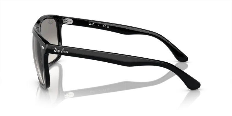 Ray - Ban Unisex RB4547 BOYFRIEND TWO 601/32 Occhiali da sole Iniettato Nero Grigio Squadrata Normale Sfumato miniatura 3