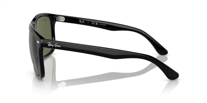 Ray - Ban Unisex RB4547 BOYFRIEND TWO 601/58 Occhiali da sole Iniettato Nero Verde Squadrata Polarizzata miniatura 3