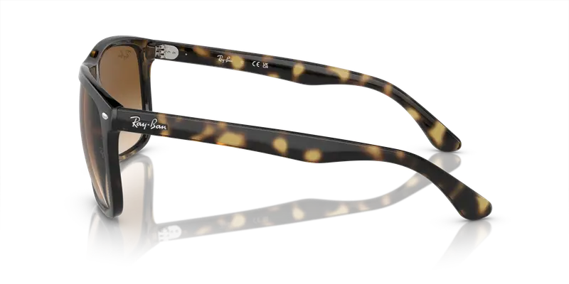 Ray - Ban Unisex RB4547 BOYFRIEND TWO 710/51 Occhiali da sole Iniettato Tartaruga Marrone Squadrata Normale Sfumato miniatura 3