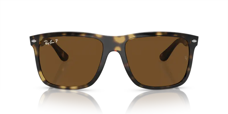 Ray - Ban Unisex RB4547 BOYFRIEND TWO 710/57 Occhiali da sole Iniettato Tartaruga Marrone Squadrata Polarizzata miniatura 2