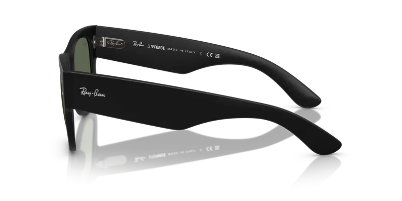 Ray - Ban Unisex RB4840S 601S71 Occhiali da sole Peek Nero Verde Squadrata Normale miniatura 3