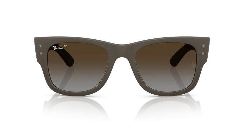 Ray - Ban Unisex RB4840S 6124T5 Occhiali da sole Peek Marrone Marrone Squadrata Polarizzata Sfumato miniatura 2