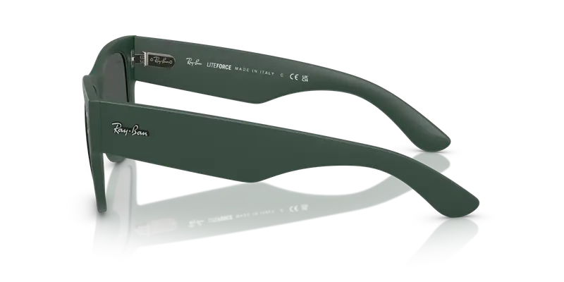 Ray - Ban Unisex RB4840S 665787 Occhiali da sole Peek Verde Grigio Squadrata Normale miniatura 3