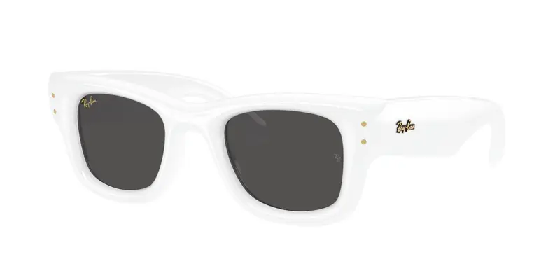Ray - Ban Unisex RB4940 WAYFARER PUFFER 671/87 Occhiali da sole Nylon Bianco Nero Squadrata Normale