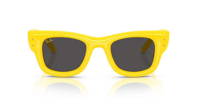 Ray - Ban Unisex RB4940 WAYFARER PUFFER 683087 Occhiali da sole Nylon Giallo Nero Squadrata Normale miniatura 2