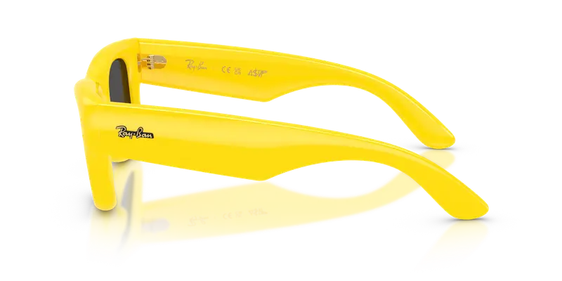 Ray - Ban Unisex RB4940 WAYFARER PUFFER 683087 Occhiali da sole Nylon Giallo Nero Squadrata Normale miniatura 3