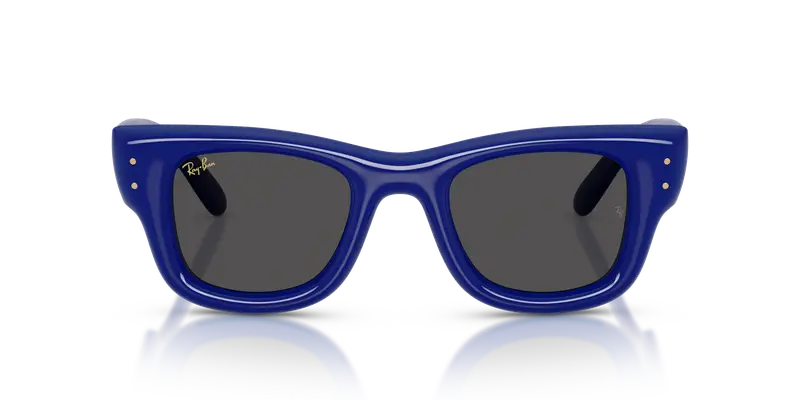 Ray - Ban Unisex RB4940 WAYFARER PUFFER 683387 Occhiali da sole Nylon Blu Nero Squadrata Normale miniatura 2