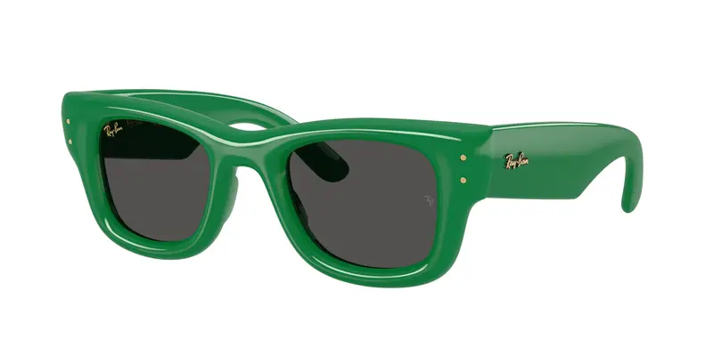 Ray - Ban Unisex RB4940 WAYFARER PUFFER 683487 Occhiali da sole Nylon Verde Nero Squadrata Normale