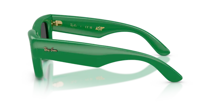 Ray - Ban Unisex RB4940 WAYFARER PUFFER 683487 Occhiali da sole Nylon Verde Nero Squadrata Normale miniatura 3