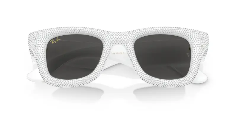 Unisex RB4940BP WAYFARER PUFFER 686687 Occhiali da sole Nylon Bianco Squadrata Normale miniatura 2