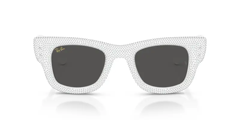 Unisex RB4940BP WAYFARER PUFFER 686687 Occhiali da sole Nylon Bianco Squadrata Normale miniatura 3