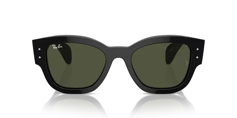 Ray - Ban Unisex RB7681S JORGE 901/31 Occhiali da sole Acetato Nero Verde Squadrata Normale miniatura 2