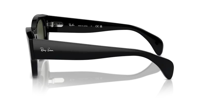 Ray - Ban Unisex RB7681S JORGE 901/31 Occhiali da sole Acetato Nero Verde Squadrata Normale miniatura 3