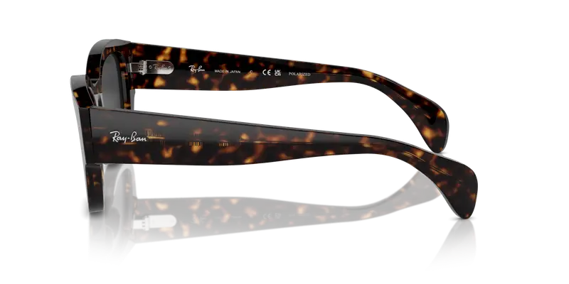 Ray - Ban Unisex RB7681S JORGE 902/48 Occhiali da sole Acetato Tartaruga Nero Squadrata Polarizzata Antiriflesso miniatura 3