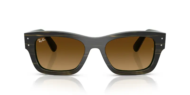 Unisex RB7683S JOSEPH 140285 Occhiali da sole Acetato Verde Marrone Squadrata Normale Sfumato miniatura 3