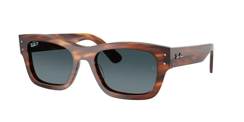 Unisex RB7683S JOSEPH 954/S3 Occhiali da sole Acetato Marrone Blu Squadrata Polarizzata Sfumato