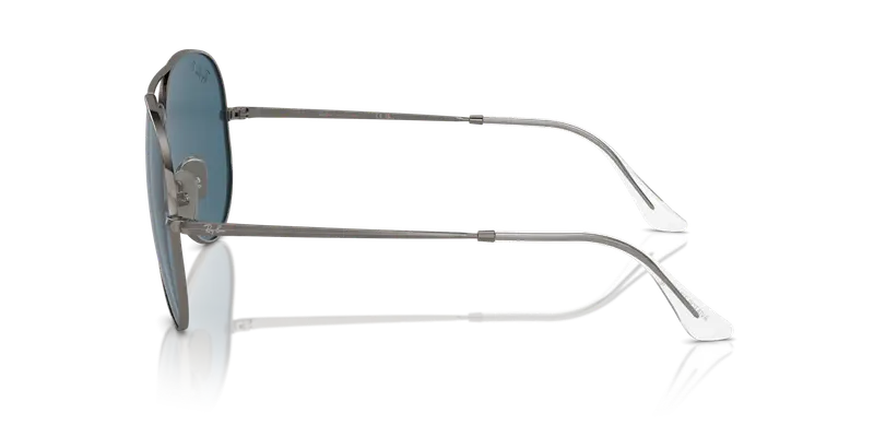 Ray - Ban Unisex RB8089 AVIATOR TITANIUM 165/S2 Occhiali da sole Titanio Grigio Blu Pilot Polarizzata Antiriflesso miniatura 3