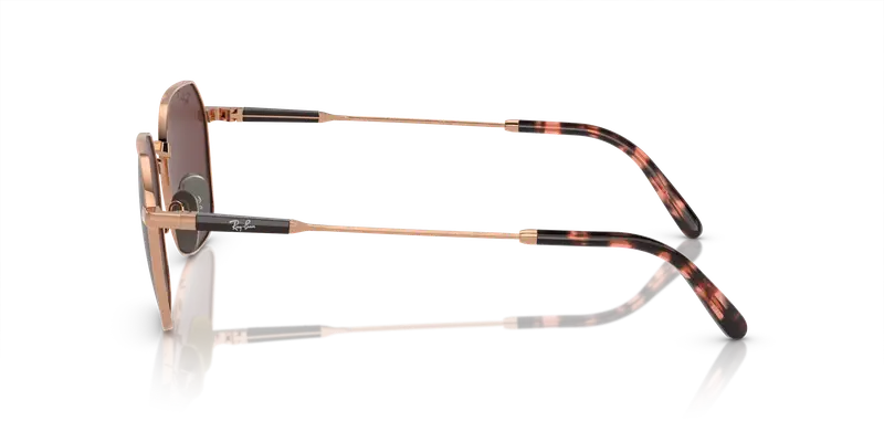 Ray - Ban Unisex RB8094 JIM TITANIUM 9266AF Occhiali da sole Titanio Marrone Viola Geometrica Polarizzata Antiriflesso miniatura 3