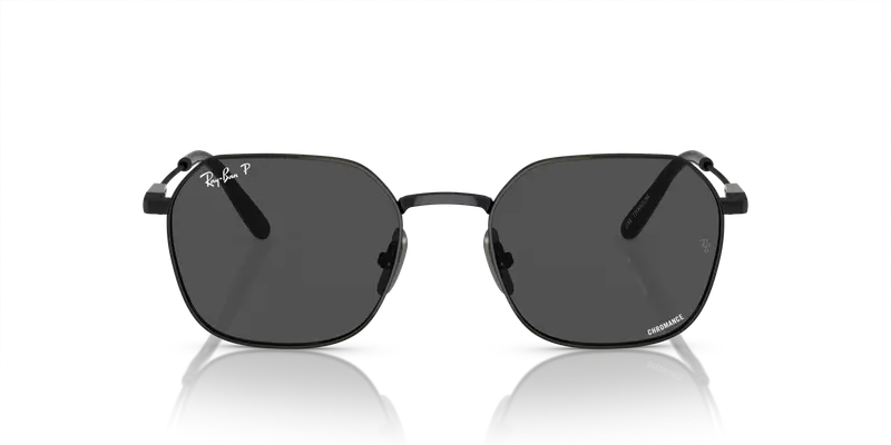 Ray - Ban Unisex RB8094 JIM TITANIUM 9267K8 Occhiali da sole Titanio Nero Grigio Geometrica Polarizzata miniatura 2