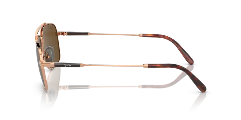 Ray - Ban Unisex RB8096 MICHAEL TITANIUM 9266AN Occhiali da sole Titanio Marrone Marrone Pillow Polarizzata miniatura 3