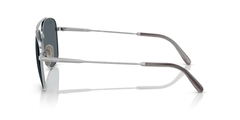 Ray - Ban Unisex RB8097 WILLIAM TITANIUM 9209R5 Occhiali da sole Titanio Argento Blu Squadrata Normale miniatura 3