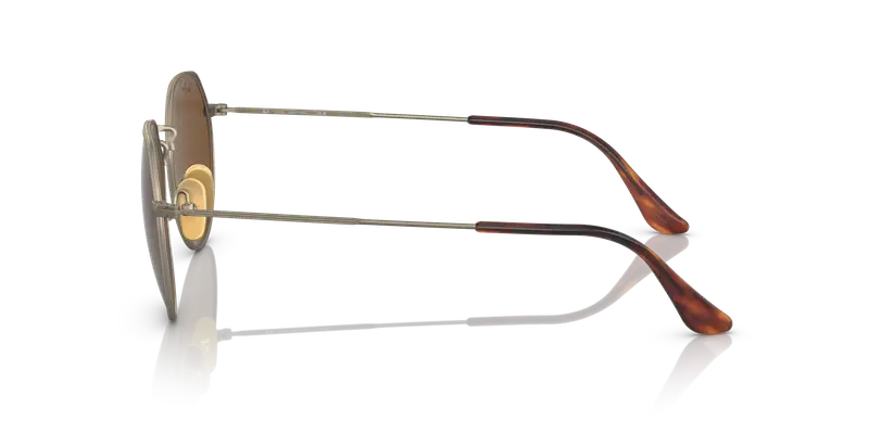 Ray - Ban Unisex RB8165 920757 Occhiali da sole Titanio Oro Marrone Geometrica Polarizzata miniatura 3