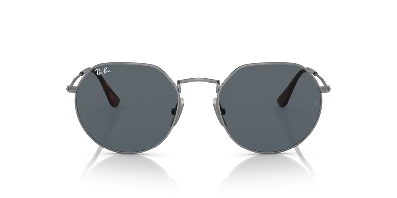 Ray - Ban Unisex RB8165 9244R5 Occhiali da sole Titanio Grigio Blu Geometrica Normale miniatura 2