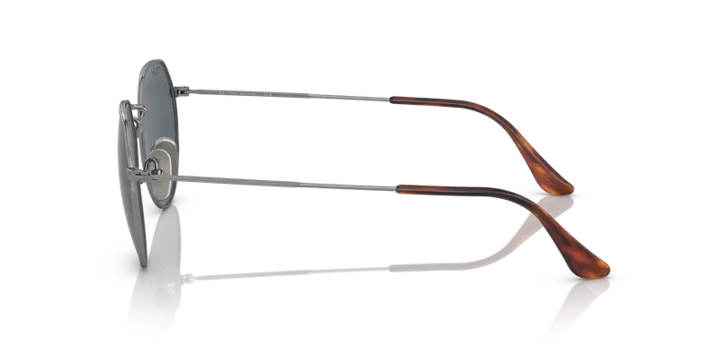 Ray - Ban Unisex RB8165 9244R5 Occhiali da sole Titanio Grigio Blu Geometrica Normale miniatura 3