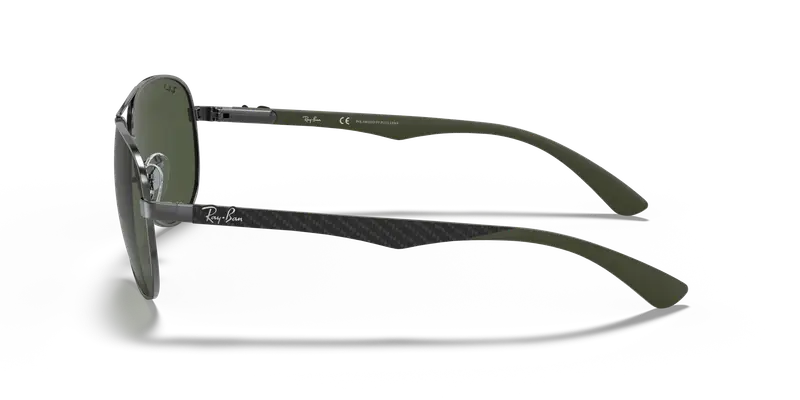 Ray - Ban Unisex RB8313 CARBON FIBRE 004/N5 Occhiali da sole Acciaio Canna di fucile miniatura 3