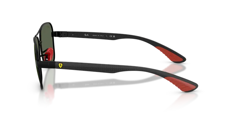 Ray - Ban Unisex RB8336M F00271 Occhiali da sole Metallo Nero Verde Squadrata Normale miniatura 3