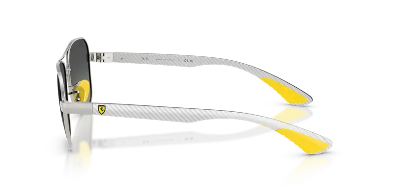 Ray - Ban Unisex RB8336M F08311 Occhiali da sole Metallo Argento Grigio Squadrata Normale Sfumato miniatura 3