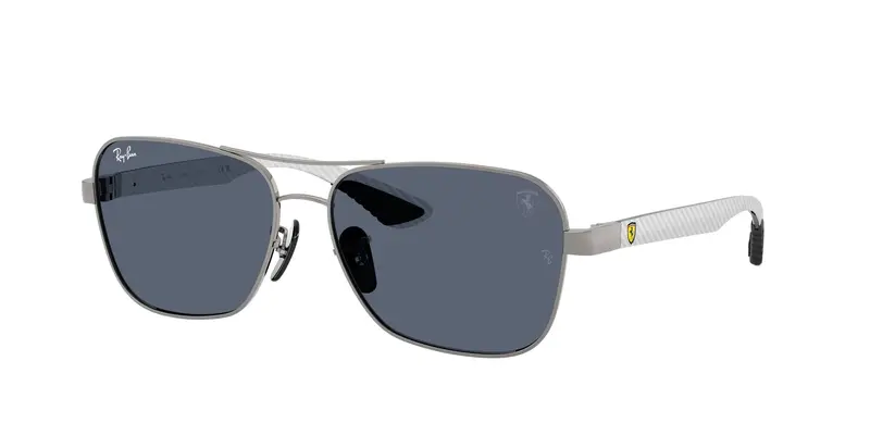 Ray - Ban Unisex RB8336M  F11687 Occhiali da sole Metallo Grigio Grigio Squadrata Normale
