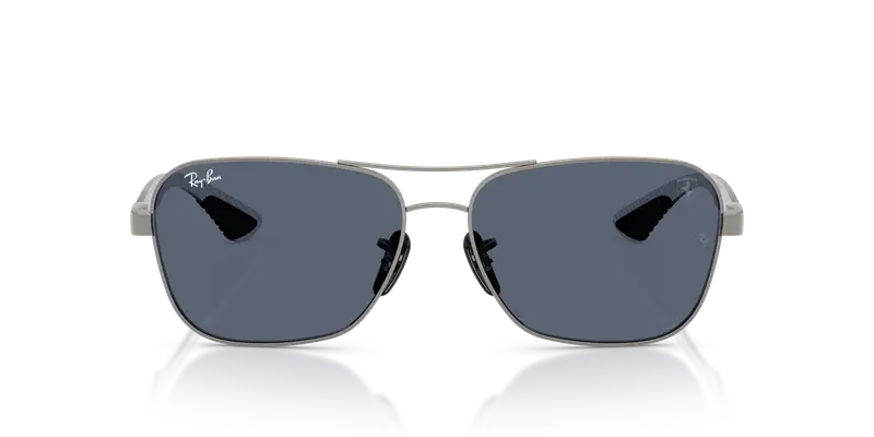 Ray - Ban Unisex RB8336M F11687 Occhiali da sole Metallo Grigio Grigio Squadrata Normale miniatura 2