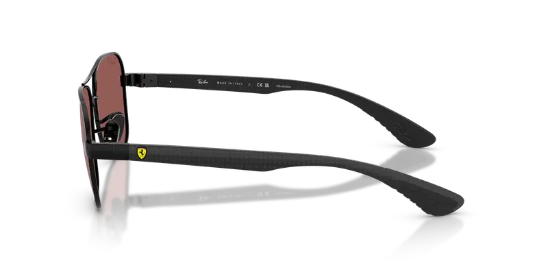 Ray - Ban Unisex RB8336M F117H2 Occhiali da sole Metallo Nero Viola Squadrata Polarizzata miniatura 3