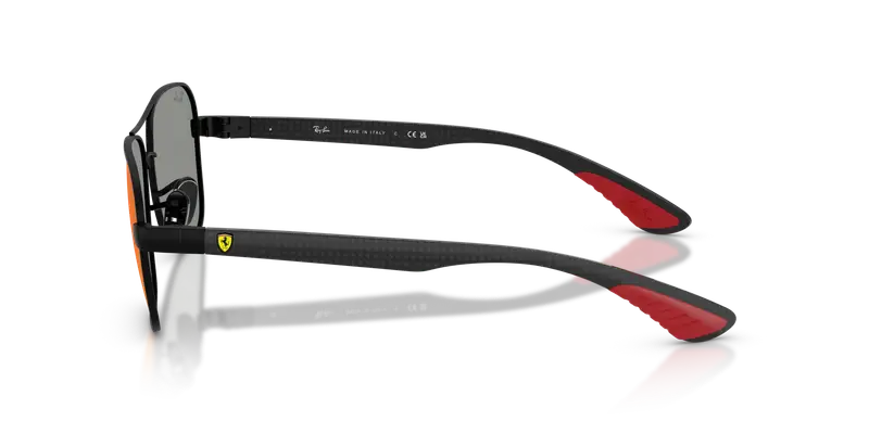 Ray - Ban Unisex RB8336M F1186P Occhiali da sole Metallo Nero Grigio Squadrata Specchiate miniatura 3